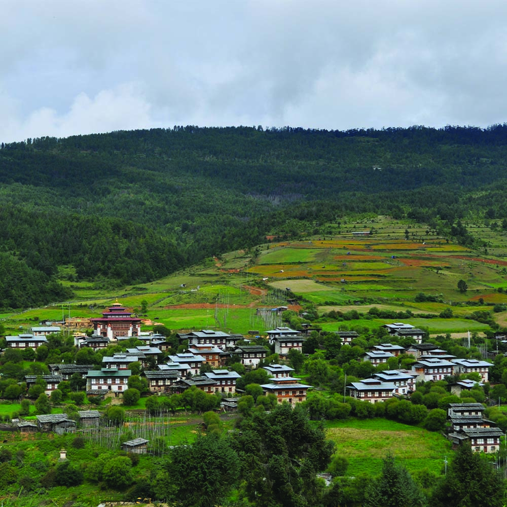 The Ura valley, highest of the four Bumthang valleys