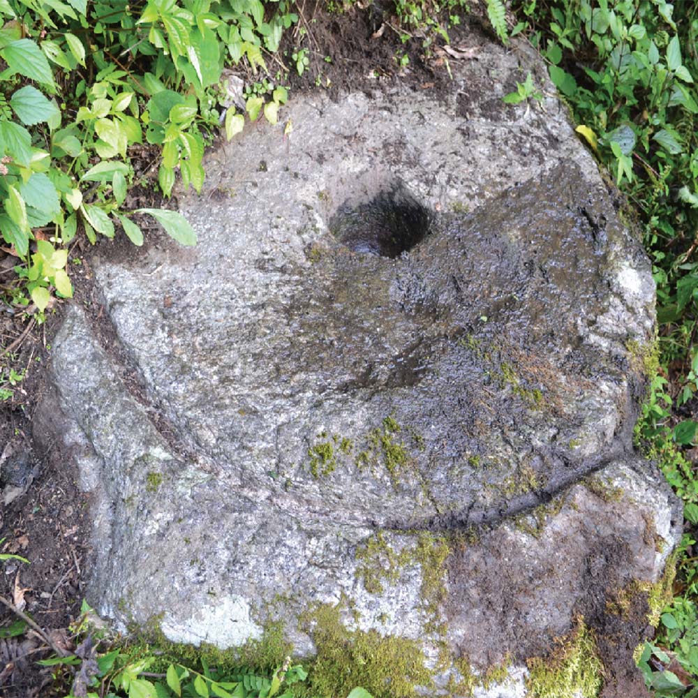 An old stone water mill at Do Rangthen