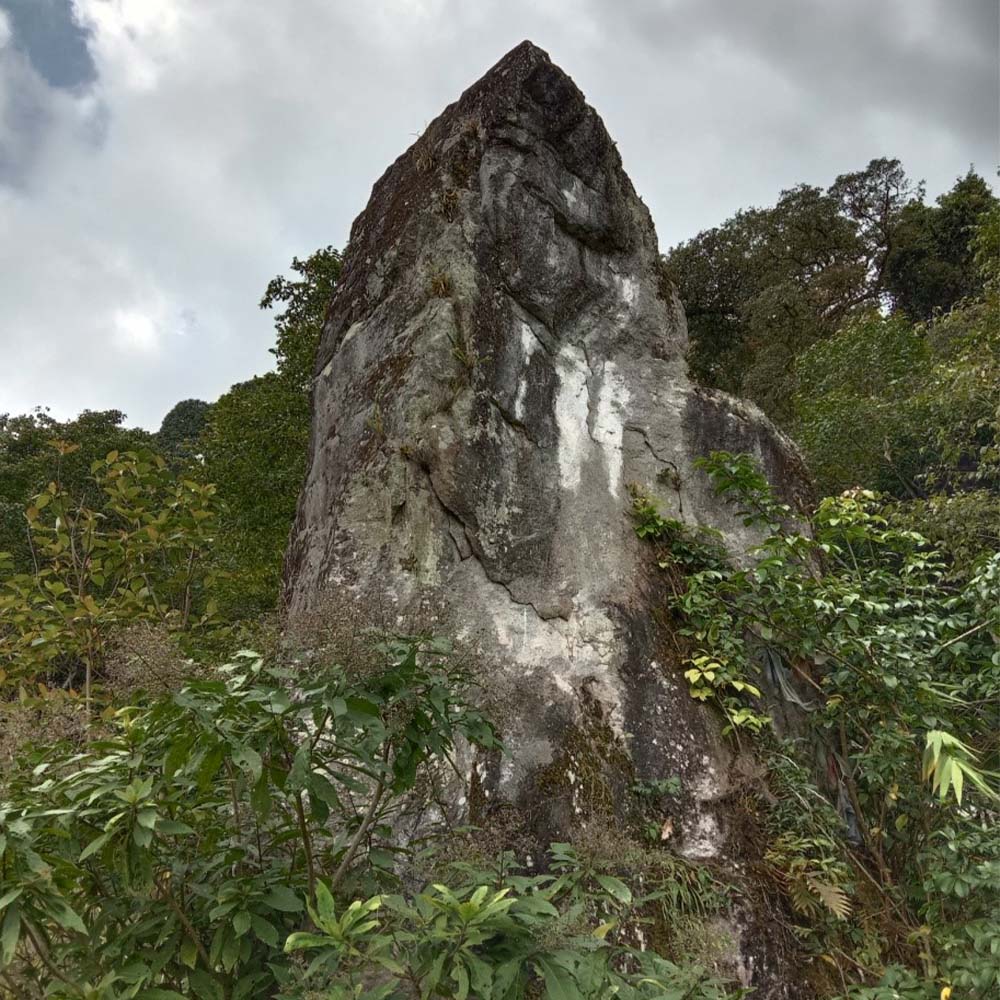 The rock of ancient stairs