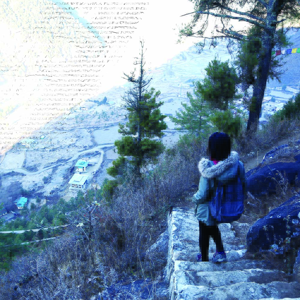 The valley view trail above Haa
