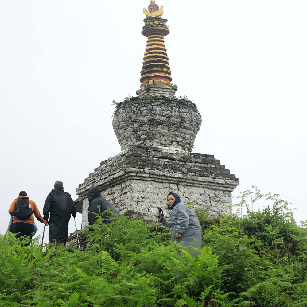 Aja Ney, a pilgrimage site in the Mongar hills
