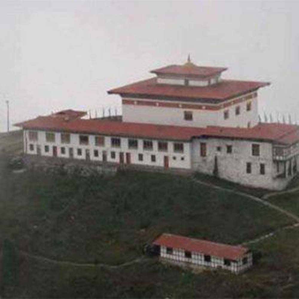 Yongla Goenpa on its rock spur