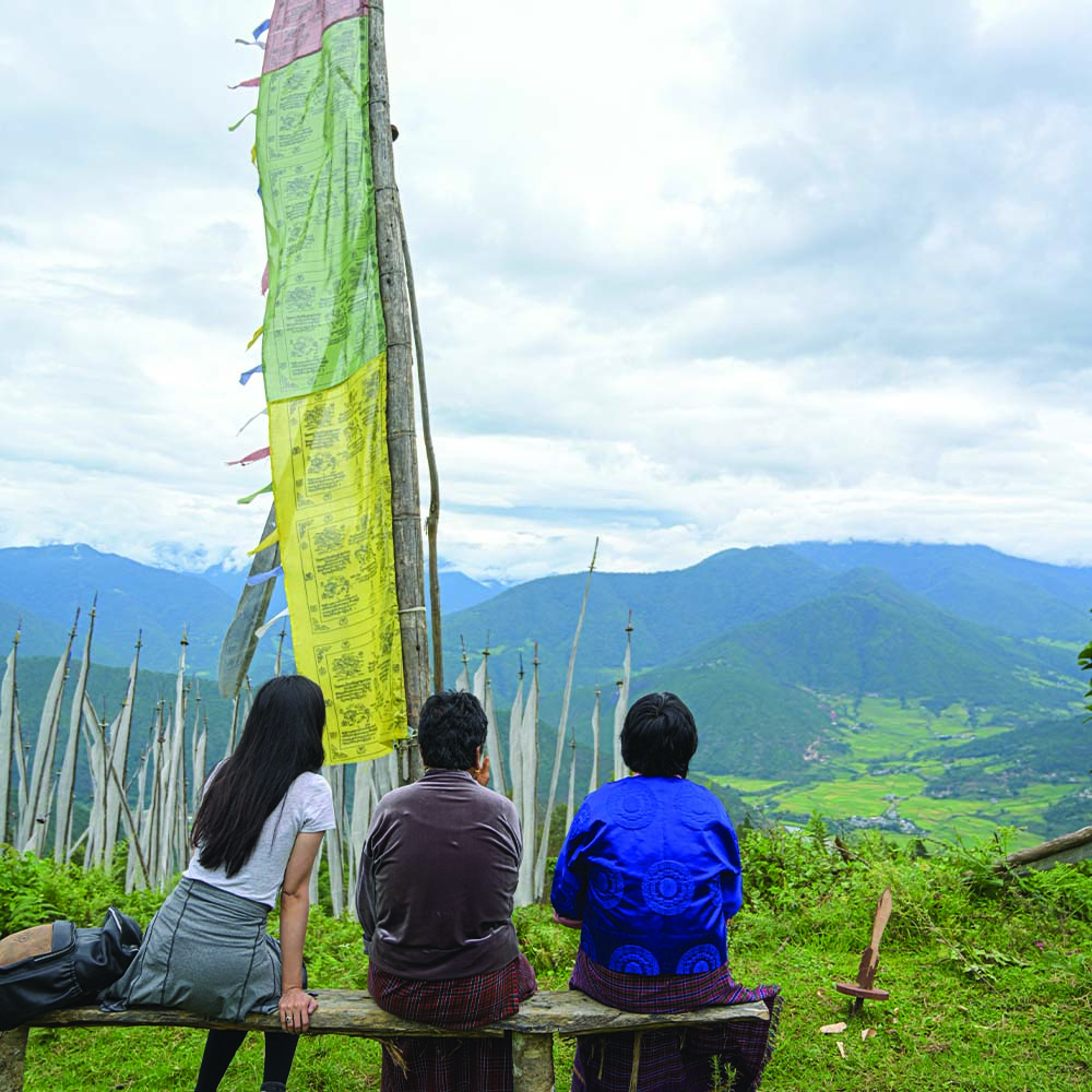Above Nobgang village, on the ridge over Punakha