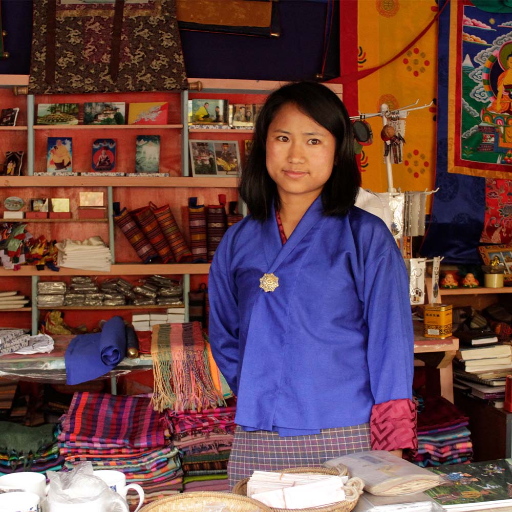 The craft bazaar in central Thimphu