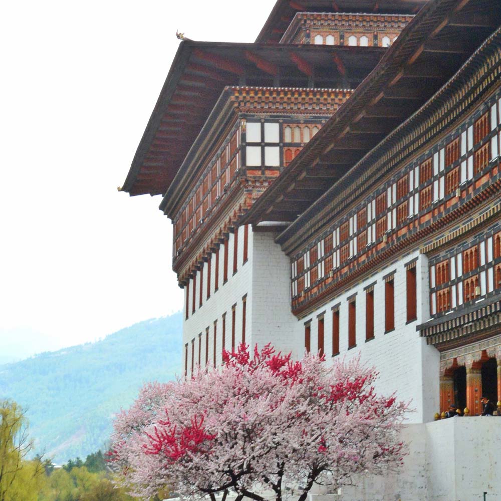 Trashichhodzong, seat of the government
