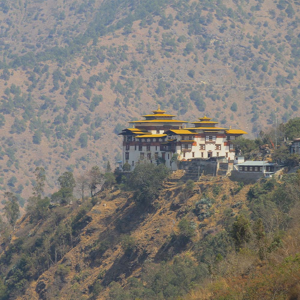 Trashigang Dzong above the Drangme Chhu