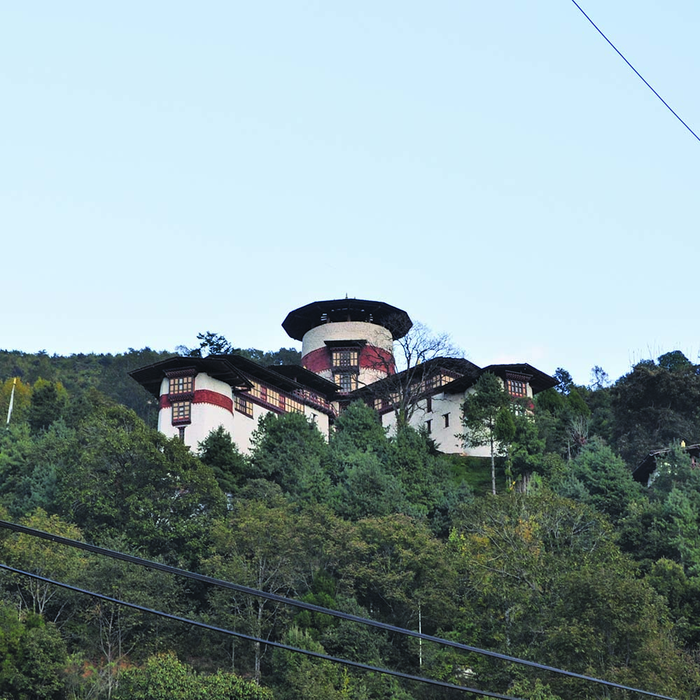 The Ta Dzong watchtower, now the Tower of Trongsa museum