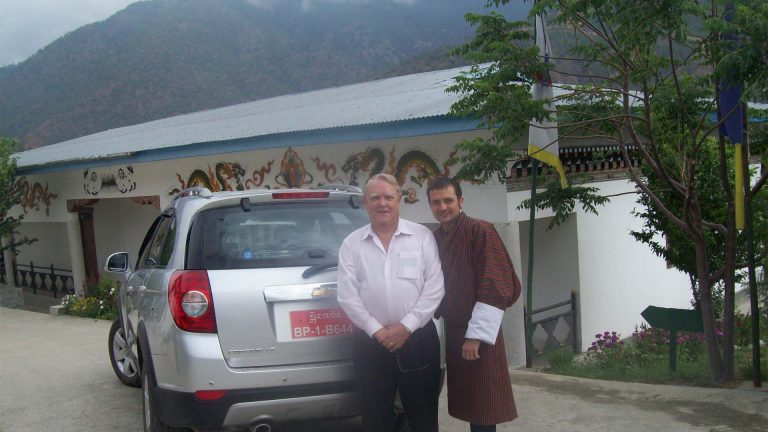 Mr. John Hughes in Bhutan