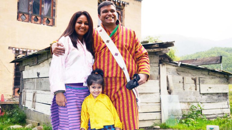 Royston and Family in Bhutan