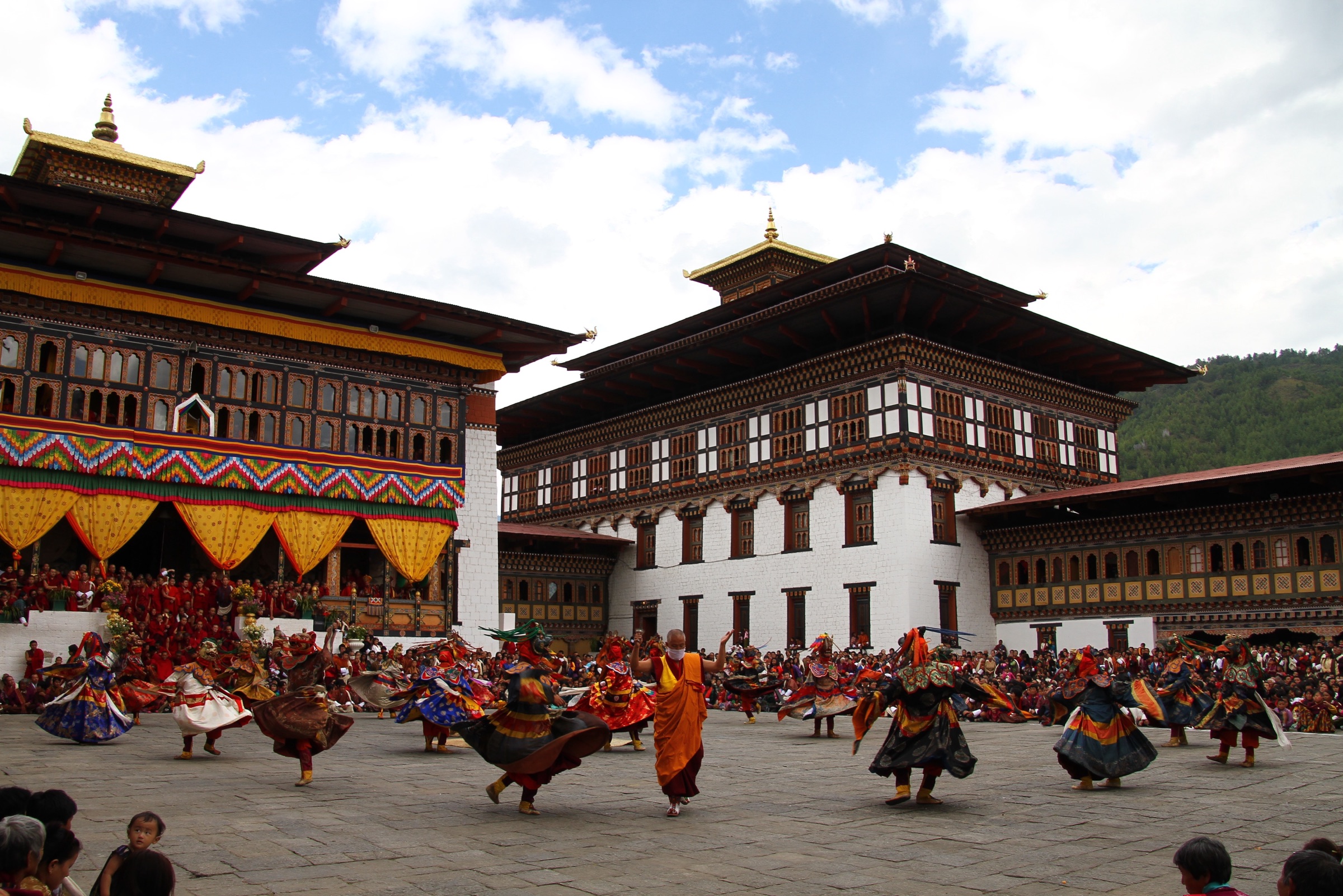 Masked dancers