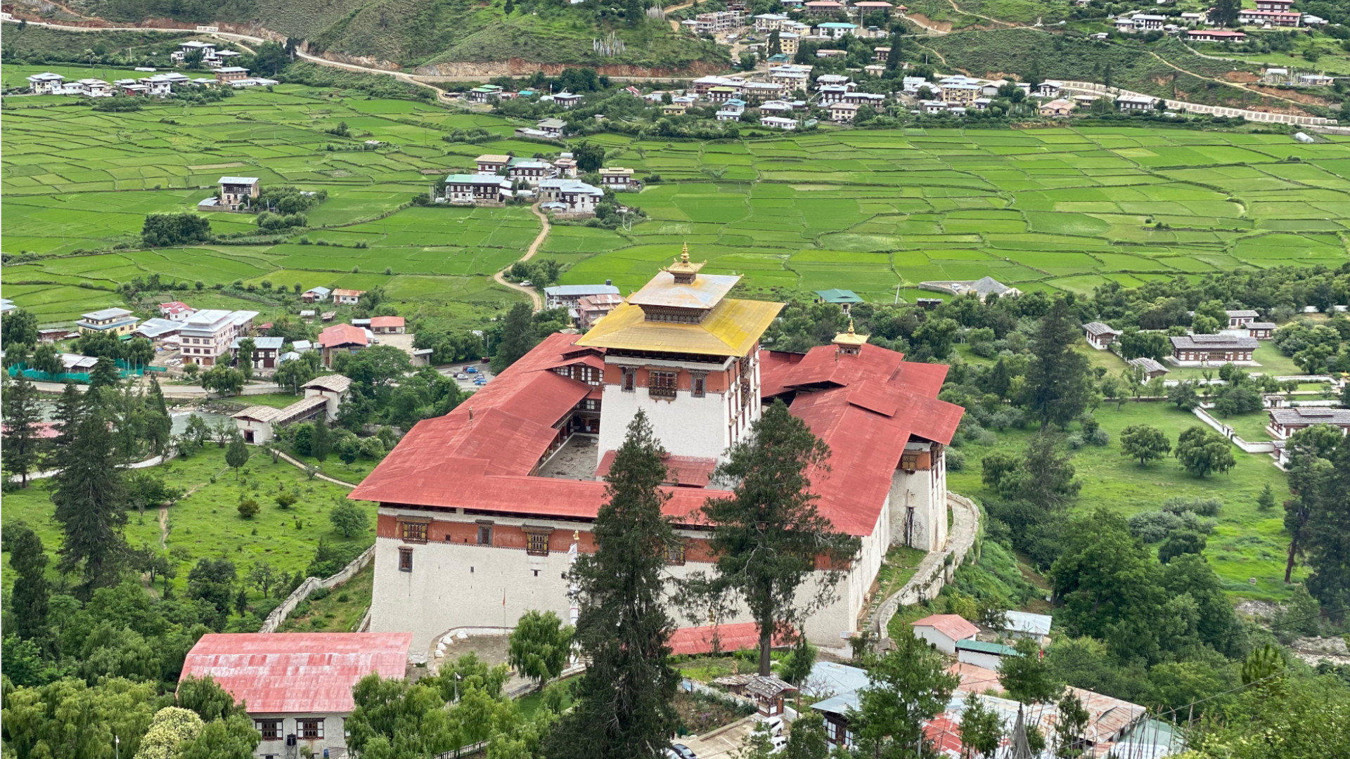 A dzong in western Bhutan